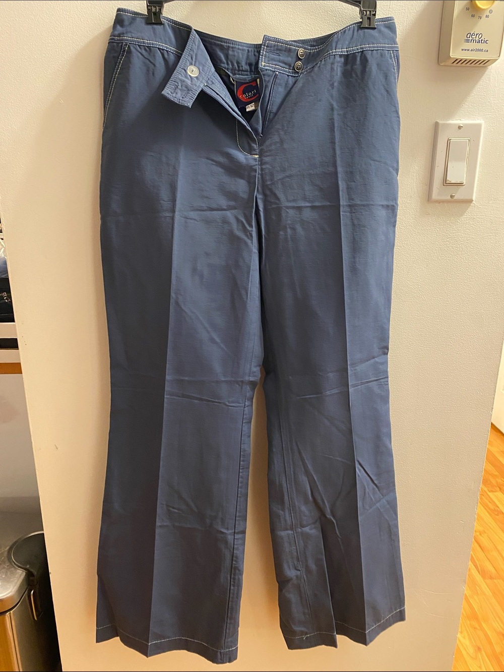Men's Blue Chino Pants - Classic Straight Fit